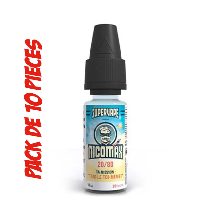 Booster-Nicotine-10ml-20PG-80VG-Supervape-10x 10x Booster Nicotine 10ml 20PG / 80VG Supervape