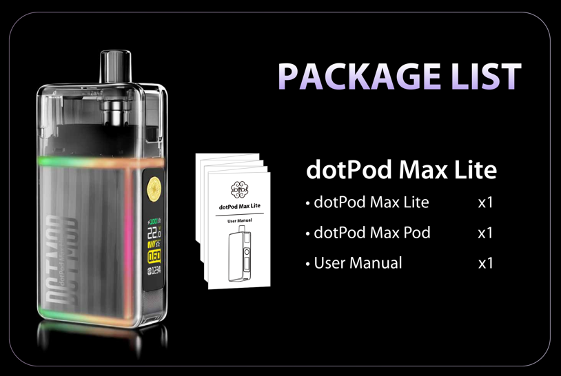 Dotmod - DotPod Max Lite 5ml 2100mAh - paquet