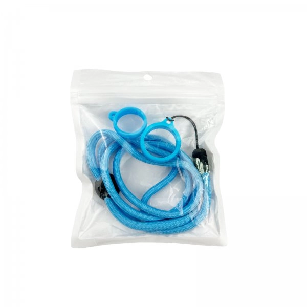 Lanière Réglable Avec Anneau Silicone Blue 3 Lanière Réglable Blue – 2 Anneaux en Silicone