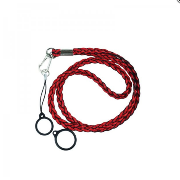 Lanière Weave Red – 2 Anneaux en Silicone