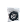 Lanière Réglable Black – 2 Anneaux en Silicone